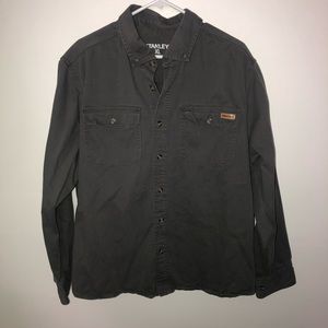 Stanley Men’s Thick Cotton Long Sleeve Button Down Work Shirt